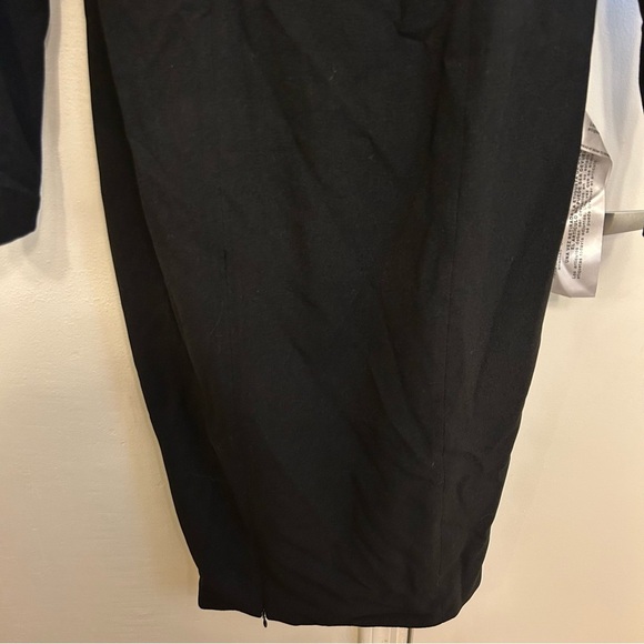 NWT Dress the Population Nadia Black Puff Sleeve Dress XS Structured Sculpted - Picture 5 of 14